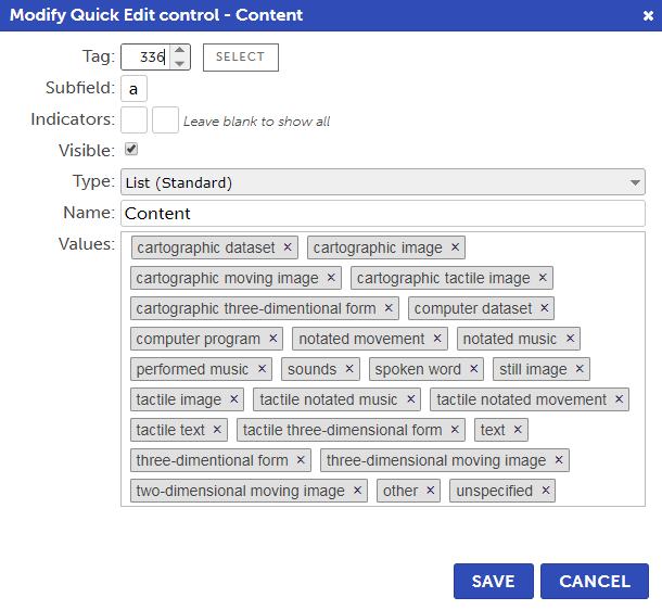 Modify Quick Edit Control