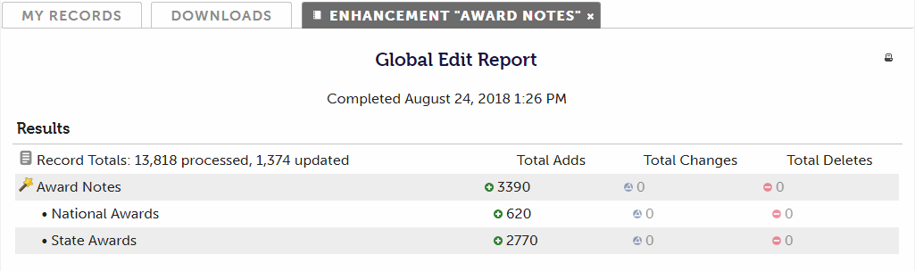 Enhancement Report