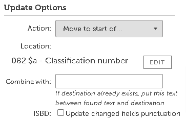 Location options