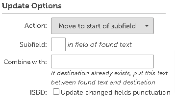 Subfield options