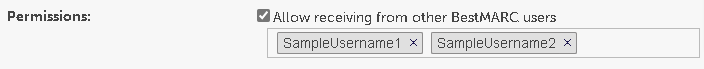 Permissions setting